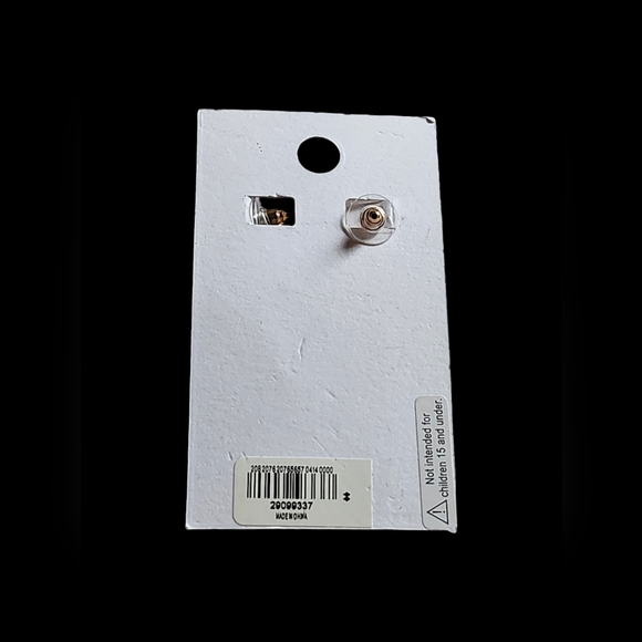 Express Hugging Gold Tone Earrings with Safety Backing Ret 36 NO CALLOUTS NWT - Picture 4 of 4